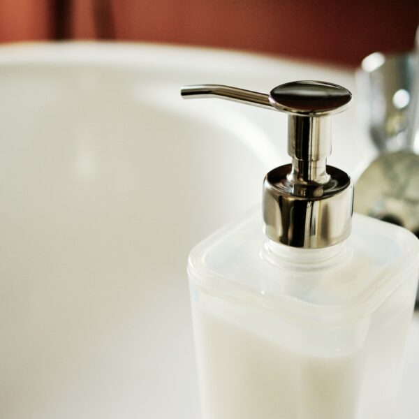 Plastic Pump Bottle on Sink